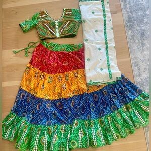 Chaniya Choli Excellent Condition! 💚❤️💛
